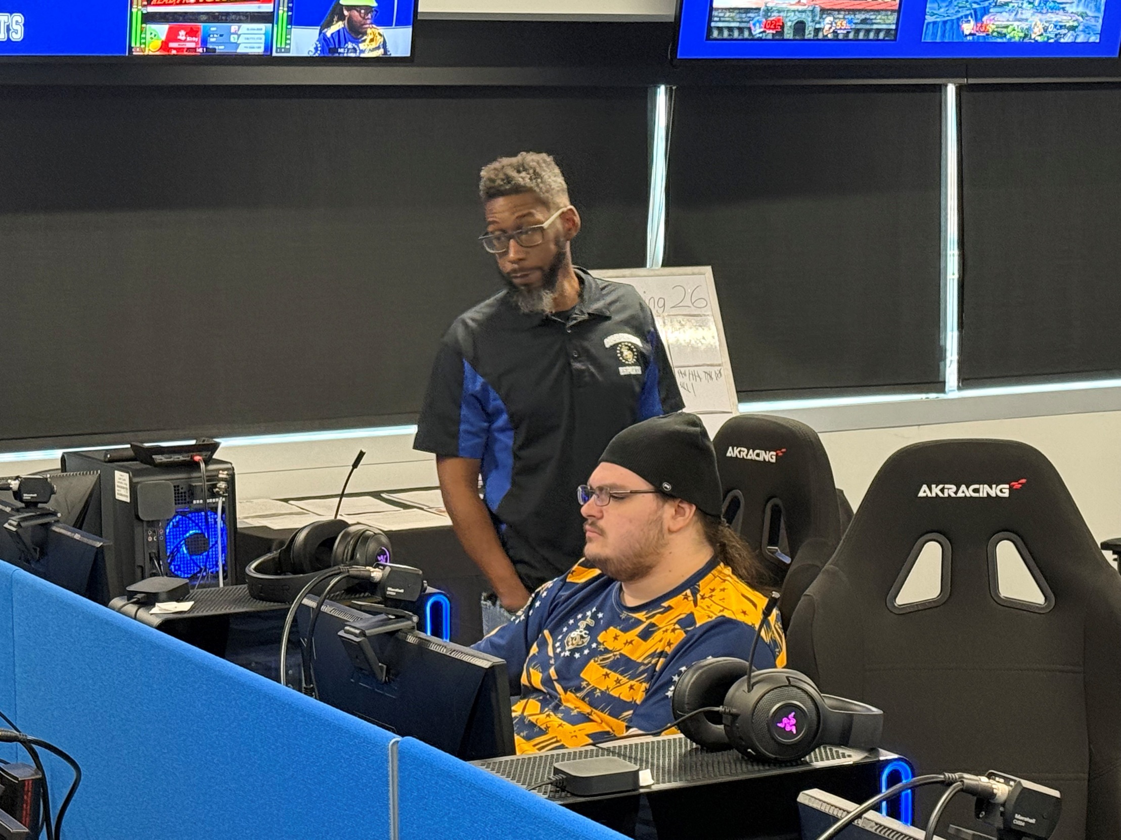 Xander Taylor and Assistant Coach Rashad Reed